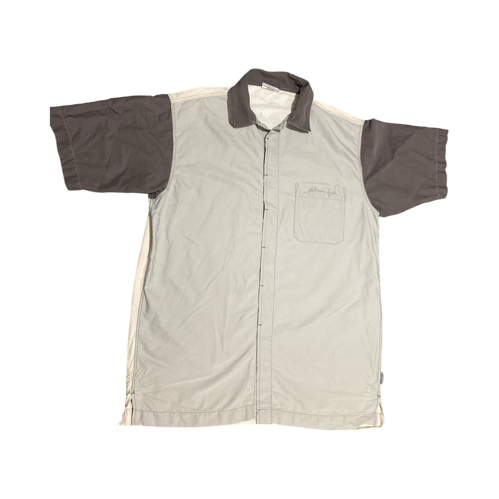 Vintage Brown Hornet‎ FUBU Platinum Men's  Button Up Shirt Size XL Rare